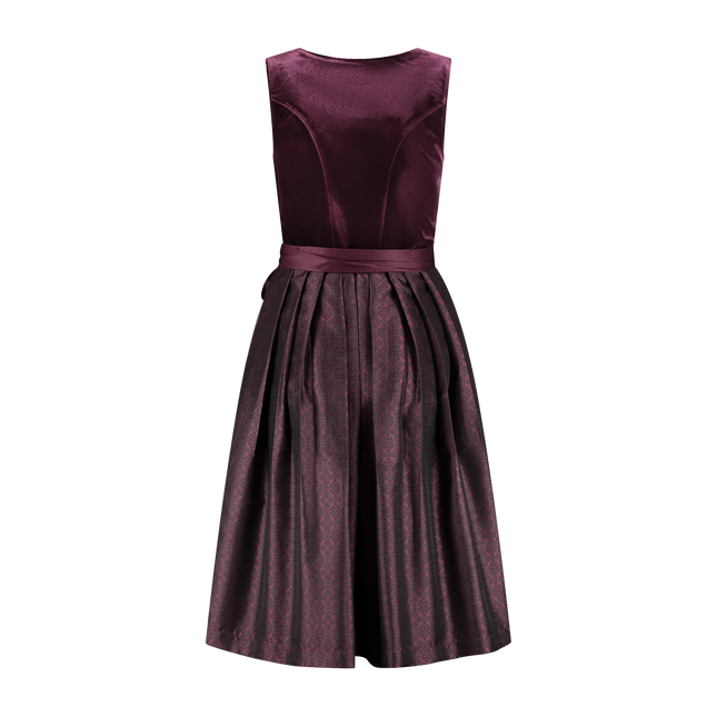 Bordeauxrotes Dirndlkleid Oktoberfest 2 Stück