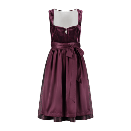Bordeauxrotes Dirndlkleid Oktoberfest 2 Stück