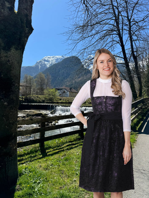 Schwarzes Dirndlkleid Oktoberfest Damen Spitze
