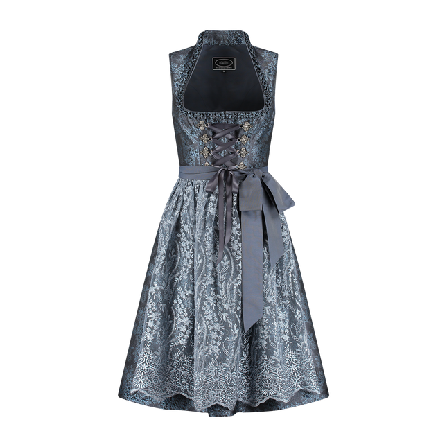 Graues Dirndlkleid Oktoberfest Frauen 2 Stück