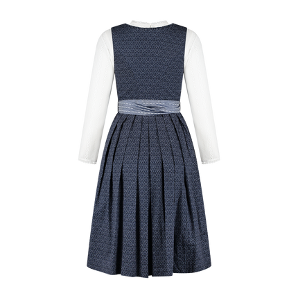 Dunkelblaues Dirndlkleid Oktoberfest Damen mit Taschen 2 Stück