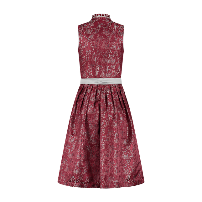 Bordeaux Rotes Dirndlkleid Oktoberfest Damen Spitze 2 Stück