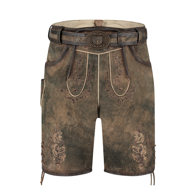 Lederhose Braun Ziegen Antik