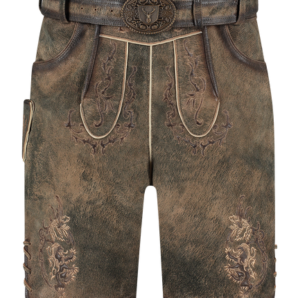 Lederhose Braun Ziegen Antik