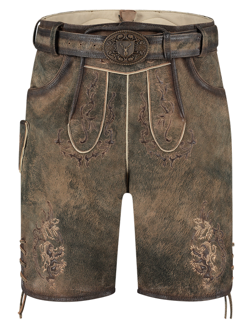 Lederhose Braun Ziegen Antik