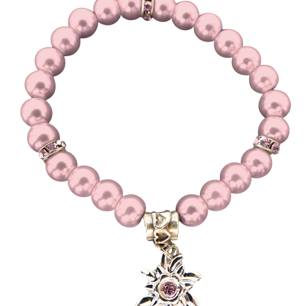 Rosa Armband Edelstein