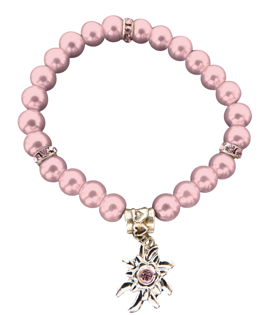 Rosa Armband Edelstein