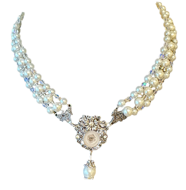 Perlenkette Edelstein