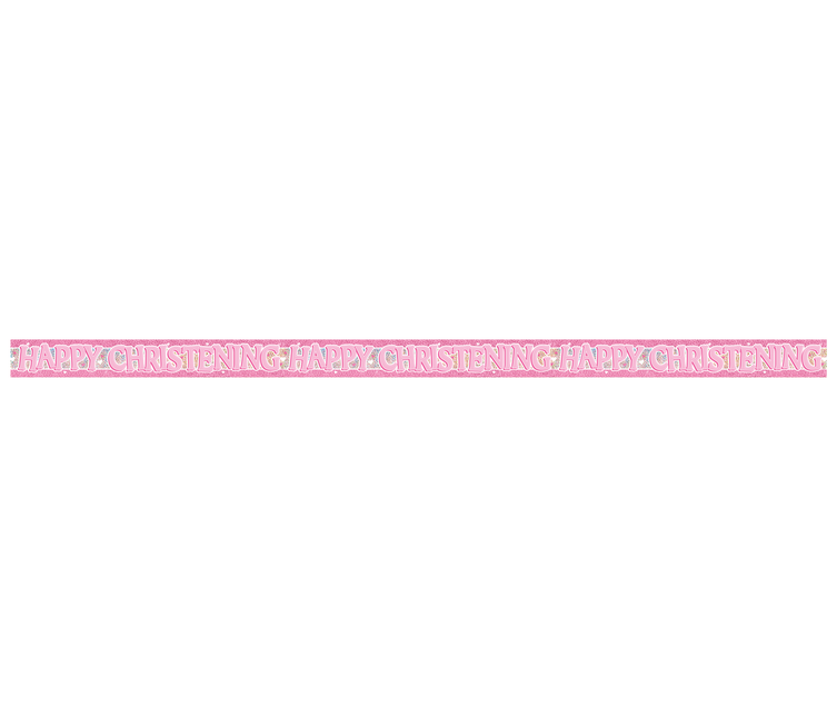 Rosa Taufe Prisma Banner, 12 ft