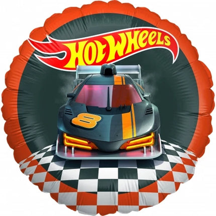 Hot Wheels Helium-Ballon, rot, leer, 45 cm