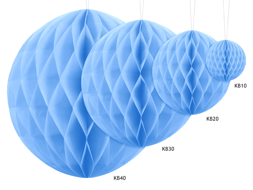 Hellblaue Honigwabe 30cm