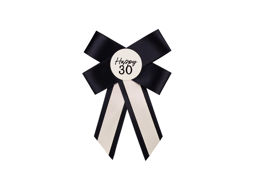 30 Jahre Knopf Schleife 17cm