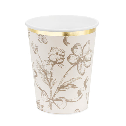 Blumen Tasse 220ml 6Stück