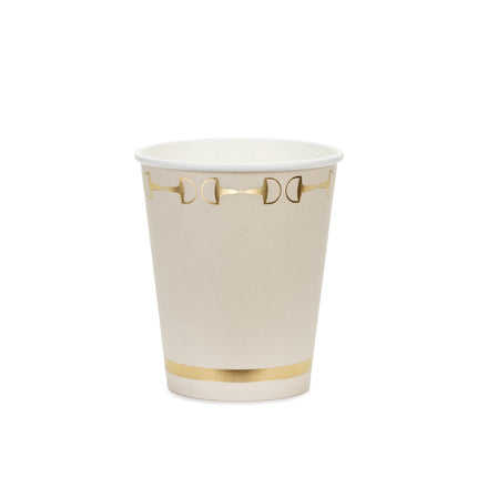 Beige Becher 220ml 6 Stk