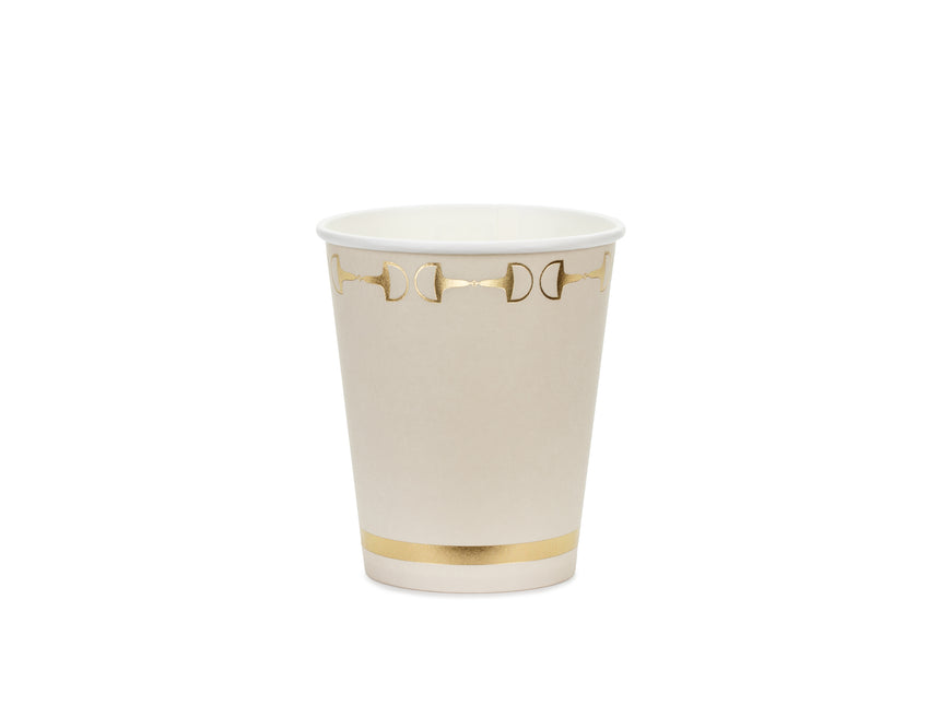 Beige Becher 220ml 6 Stk