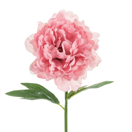Rosa Fake Blume Pfingstrose 35cm