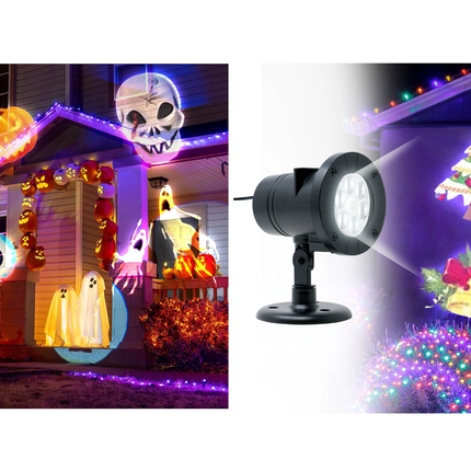 Projektorfiguren Halloween und Weihnachten Beinhaltet 12 Dias
