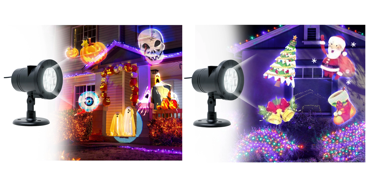 Projektorfiguren Halloween und Weihnachten Beinhaltet 12 Dias