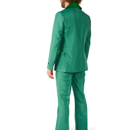 Disco-Kostüm für Herren, grün, 2-teilig