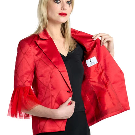 Harley Quinn Blazer für Damen, rot