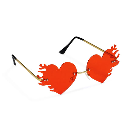 Herz Gläser Flammen 14,5cm