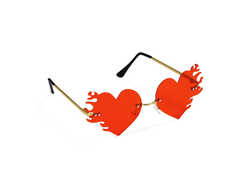 Herz Gläser Flammen 14,5cm