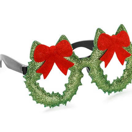 Weihnachtsgläser Rot Grün Schleife
