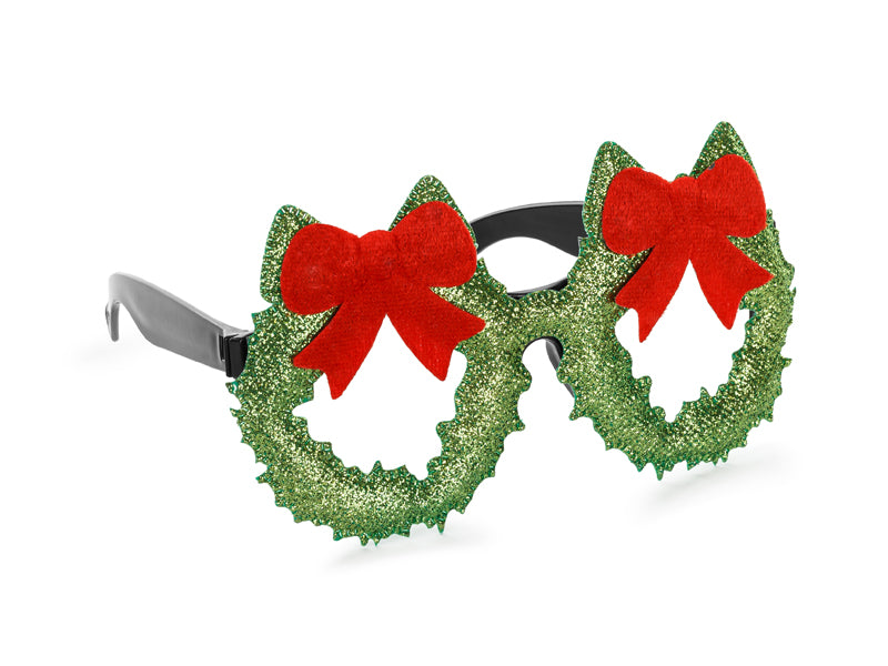 Weihnachtsgläser Rot Grün Schleife