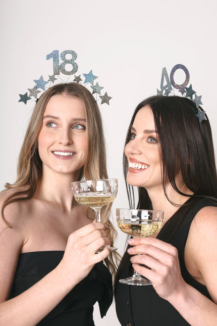 40 Jahre Haarband Silber