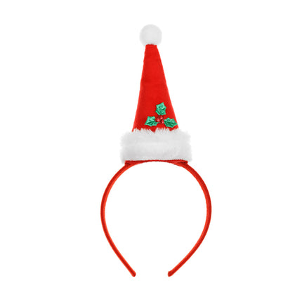 Weihnachts-Haarband Mini Weihnachtsmütze