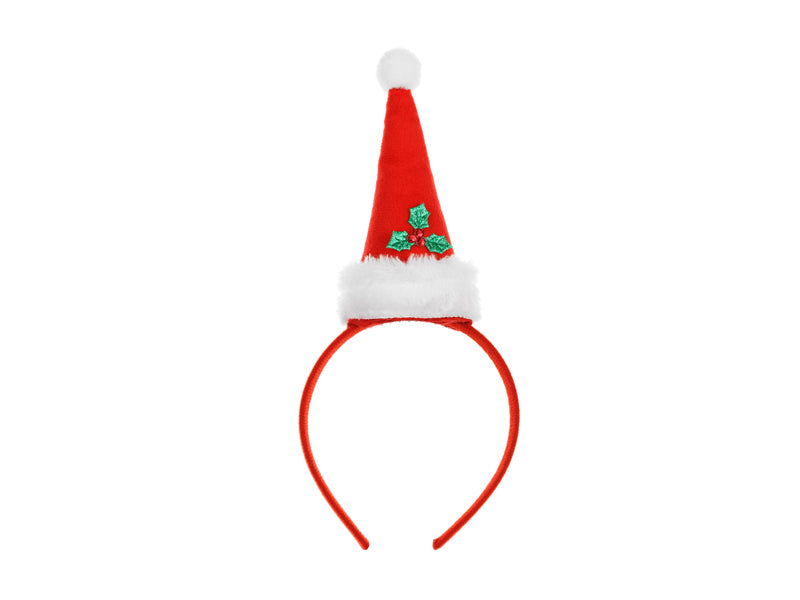 Weihnachts-Haarband Mini Weihnachtsmütze