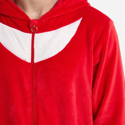 Sonic the Hedgehog Knuckles Onesie Unisex Rood