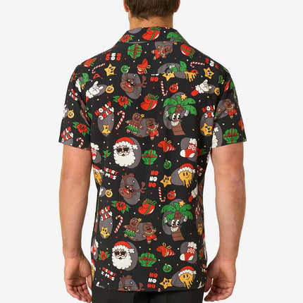 Weihnachts-Hawaiihemd „Merry Jinglejoy“ für Herren