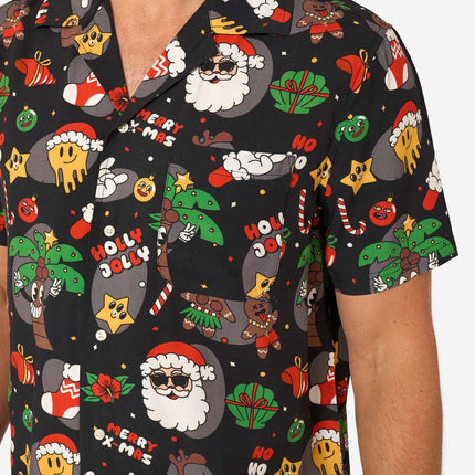 Weihnachts-Hawaiihemd „Merry Jinglejoy“ für Herren