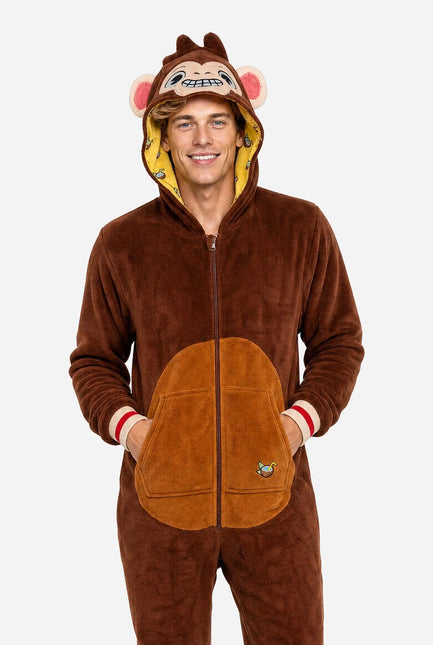 Affen-Onesie, Unisex, braun