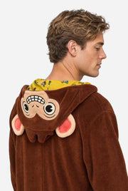 Affen-Onesie, Unisex, braun