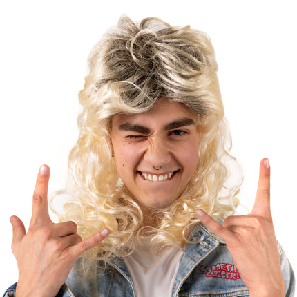 Blonde Perücke 80er Jahre