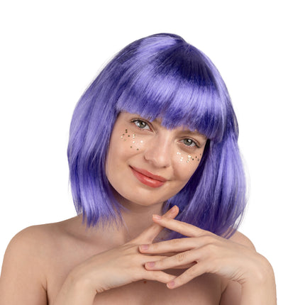 Lila Perücke Kleopatra