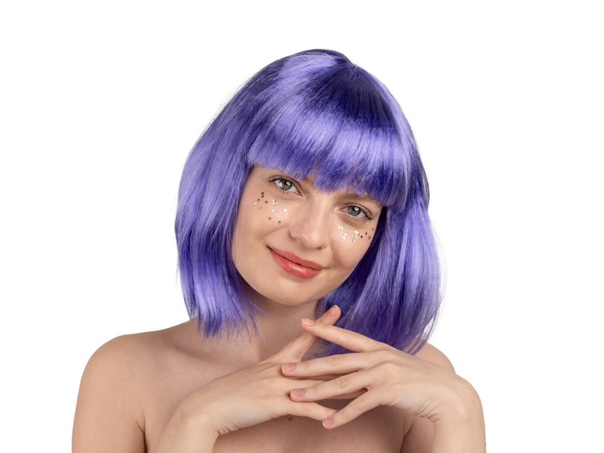 Lila Perücke Kleopatra