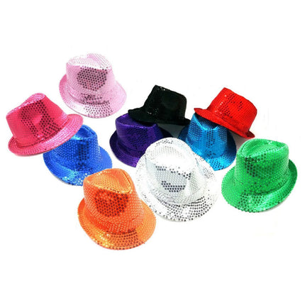 Paillettenhut in verschiedenen Farben