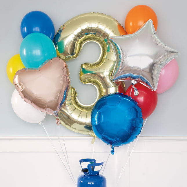 <tc>Heliumflasche</tc> mit 30 Luftballons und Schleife