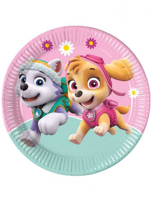 Paw Patrol Skye und Everest Fsc Pappteller Nächste Generation Groß 23Cm 8St