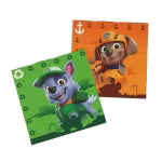 Paw Patrol Servietten, grün-orange, 33 cm, 20 Stück