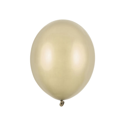 Gold Ballons Metallisch Kalt Gold 23cm 100Stk