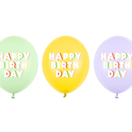Happy Birthday Ballons 30cm 50Stück