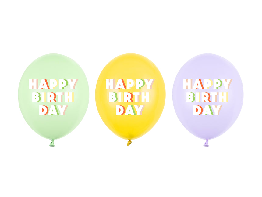 Happy Birthday Ballons 30cm 50Stück