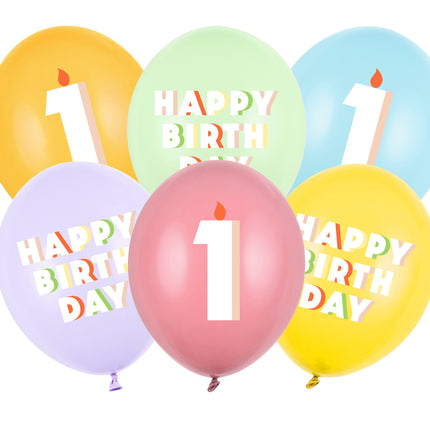 1 Jahr Ballons 30cm 50Stk