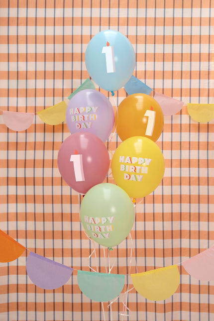 1 Jahr Ballons 30cm 50Stk