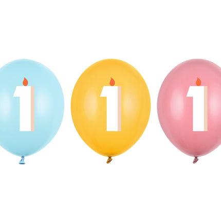 1 Jahr Ballons 30cm 50Stk