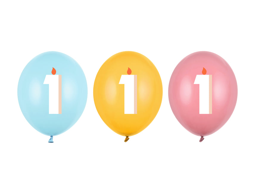 1 Jahr Ballons 30cm 50Stk